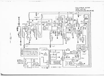 Columbia 467 AC schematic circuit diagram